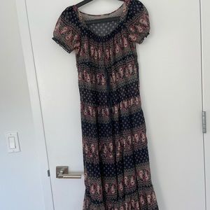 Summer floral maxi dress